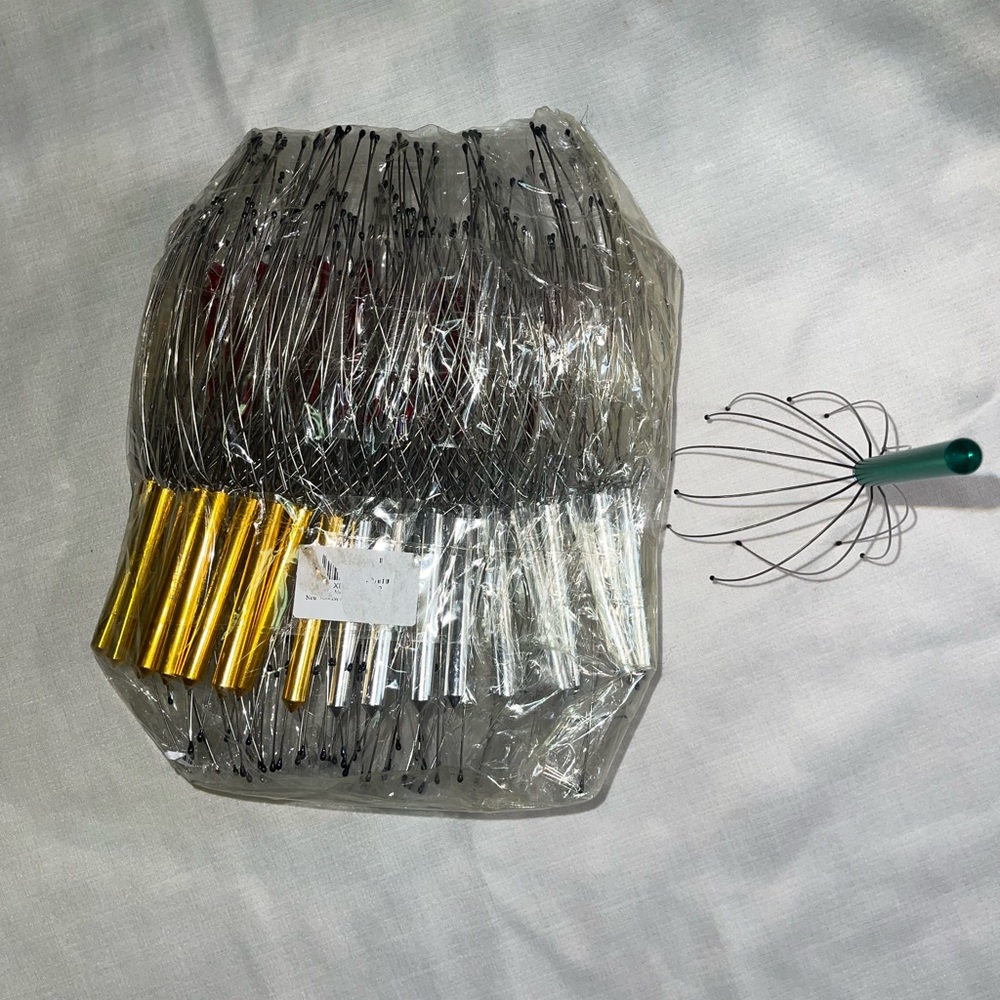 Gold and Silver Head Massager Set